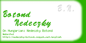 botond nedeczky business card